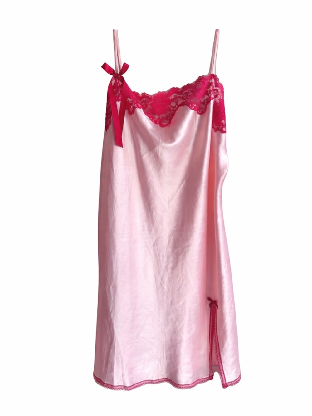 Y2K Victoria’s Secret Peach Satin Slip Dress